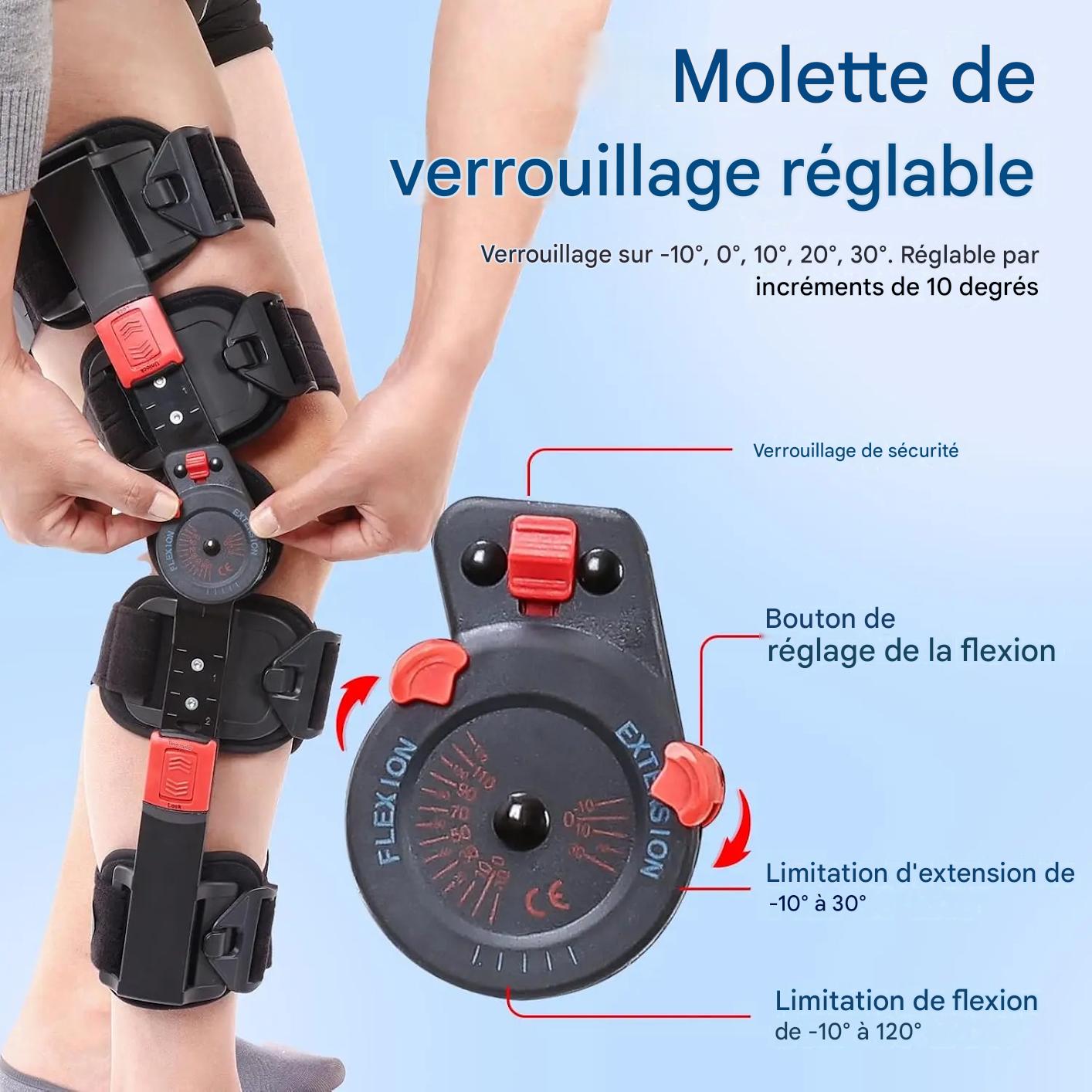 Genouillère rééducation genou stabilisation charnières réglables – Image 4