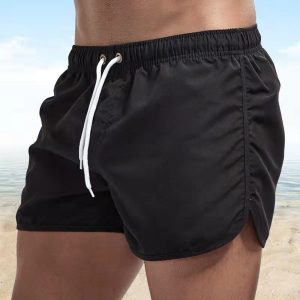 Short de bain homme taille élastique fente latérale