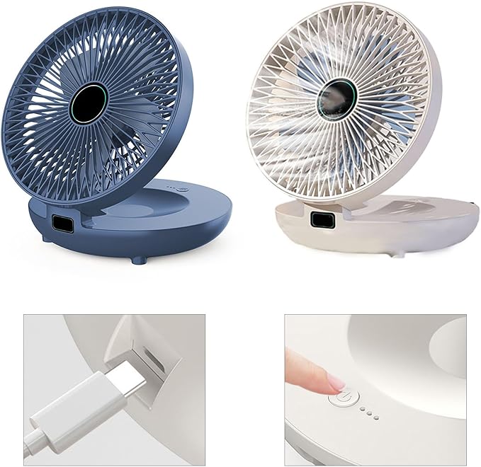 Ventilateur rechargeable portable avec télécommande – Image 7