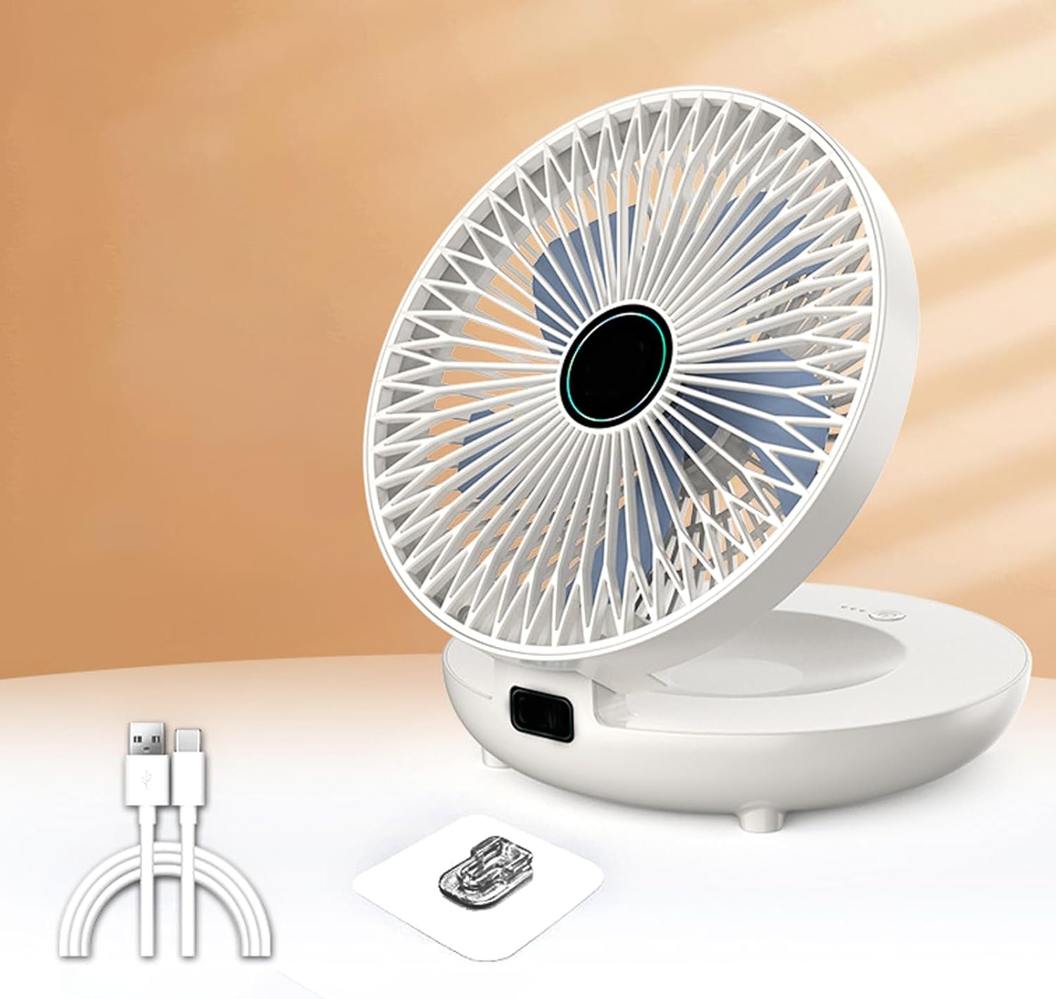 Ventilateur rechargeable portable avec télécommande – Image 8