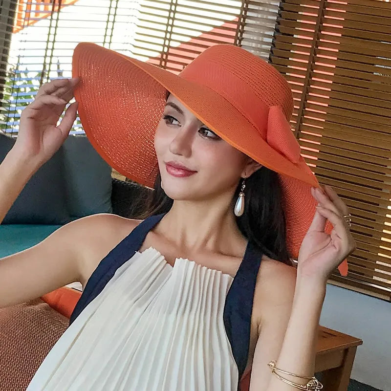 Chapeau Femme Paille Naturelle Léger Aéré – Image 10