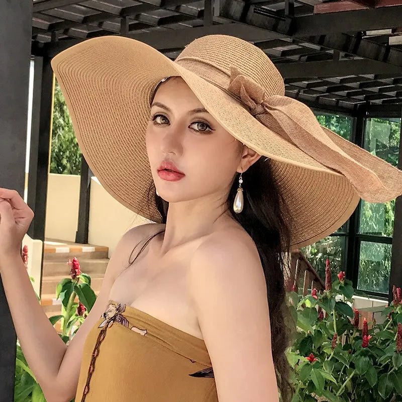 Chapeau Femme Paille Naturelle Léger Aéré – Image 8
