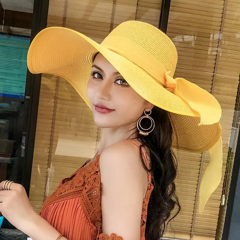 Chapeau Femme Paille Naturelle Léger Aéré – Image 12