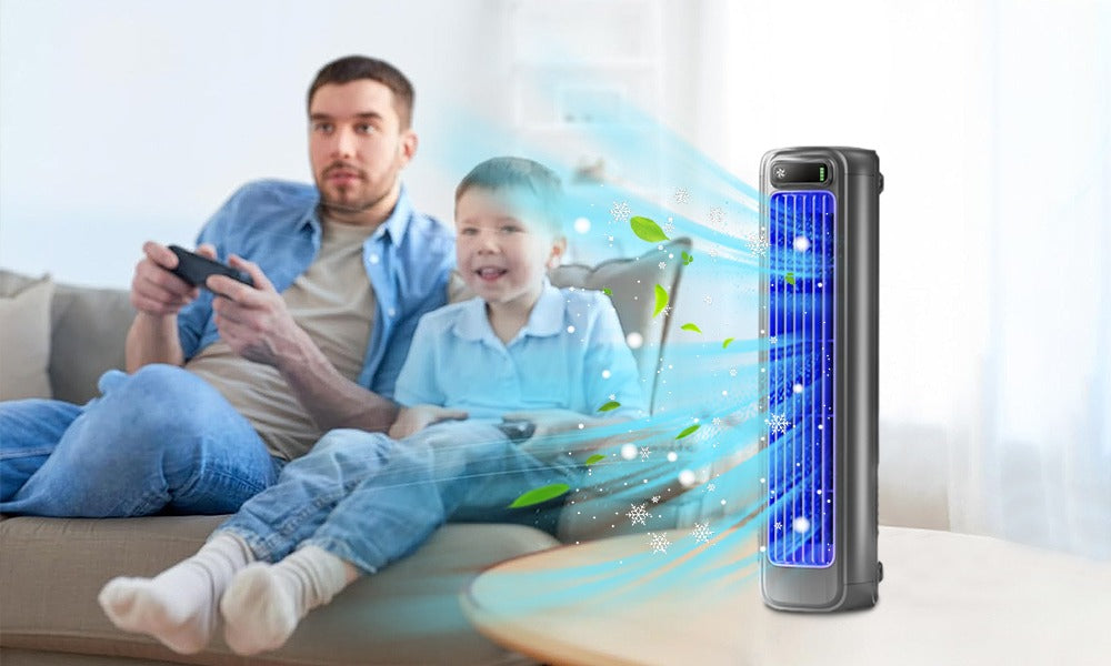 Climatiseur mobile rechargeable tactile autonomie 8h – Image 2
