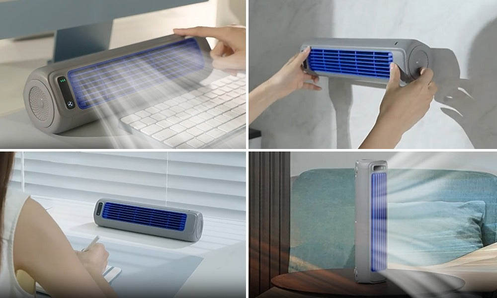 Climatiseur mobile rechargeable tactile autonomie 8h – Image 17