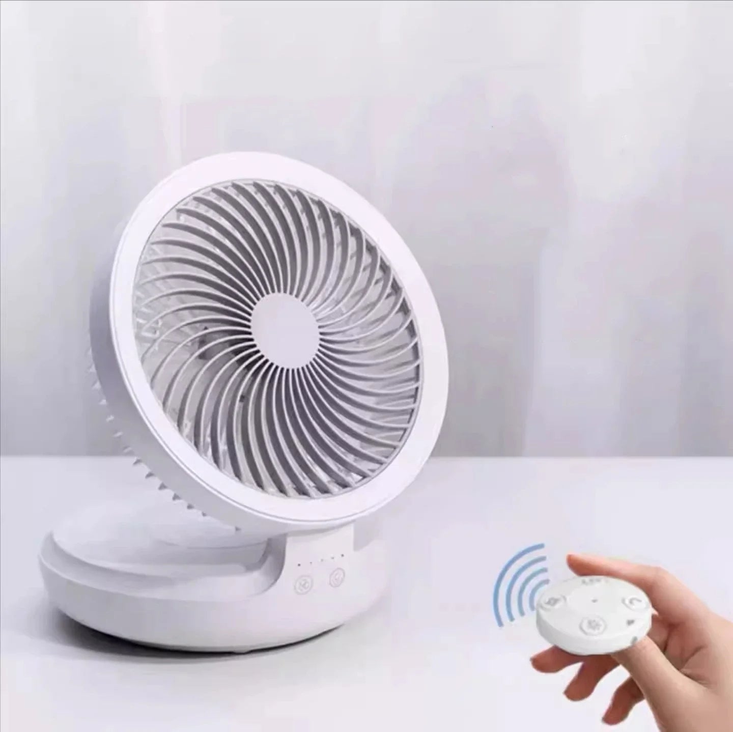 Ventilateur rechargeable portable avec télécommande – Image 2