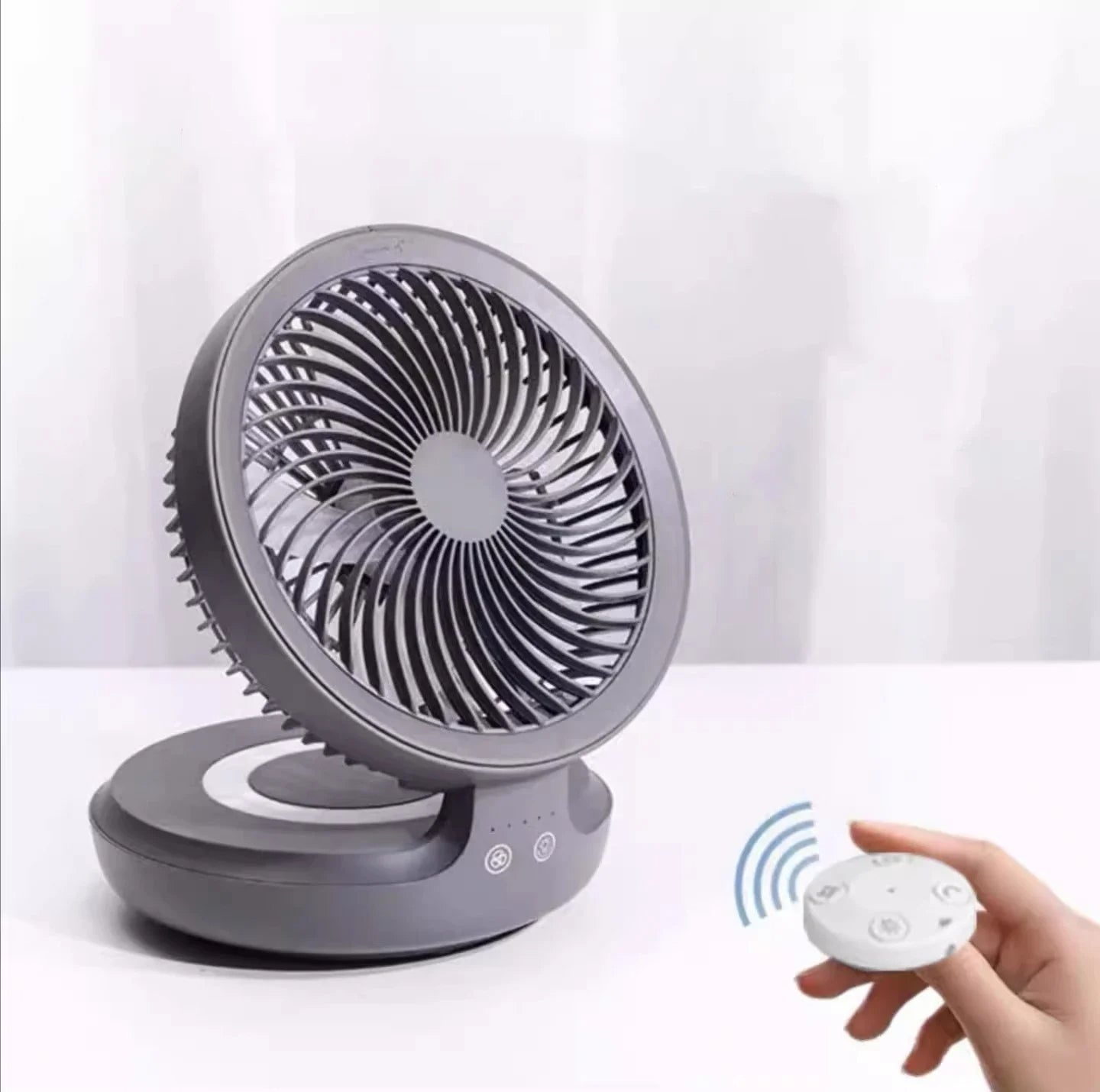 Ventilateur rechargeable portable avec télécommande – Image 4