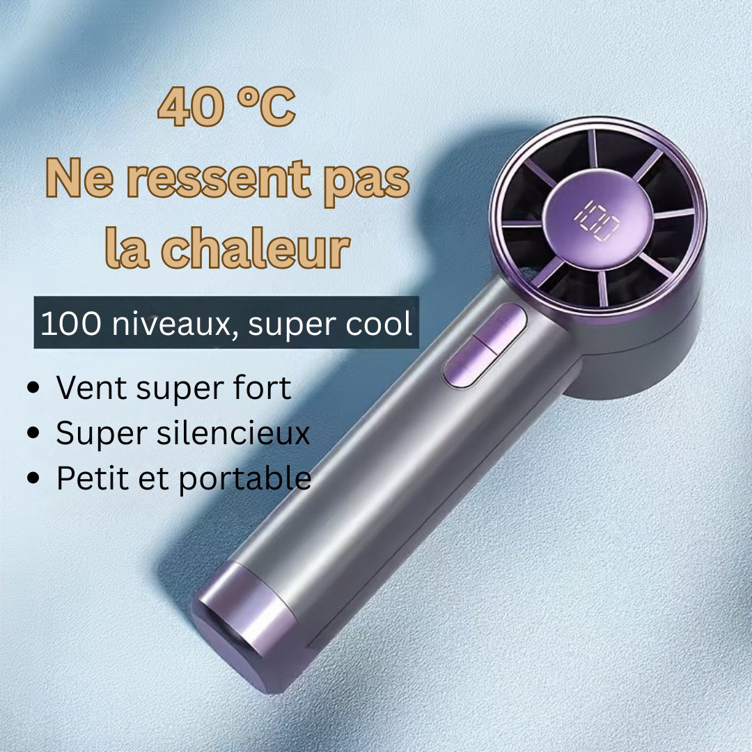 Ventilateur portable 5 vitesses autonomie 6h USB – Image 6