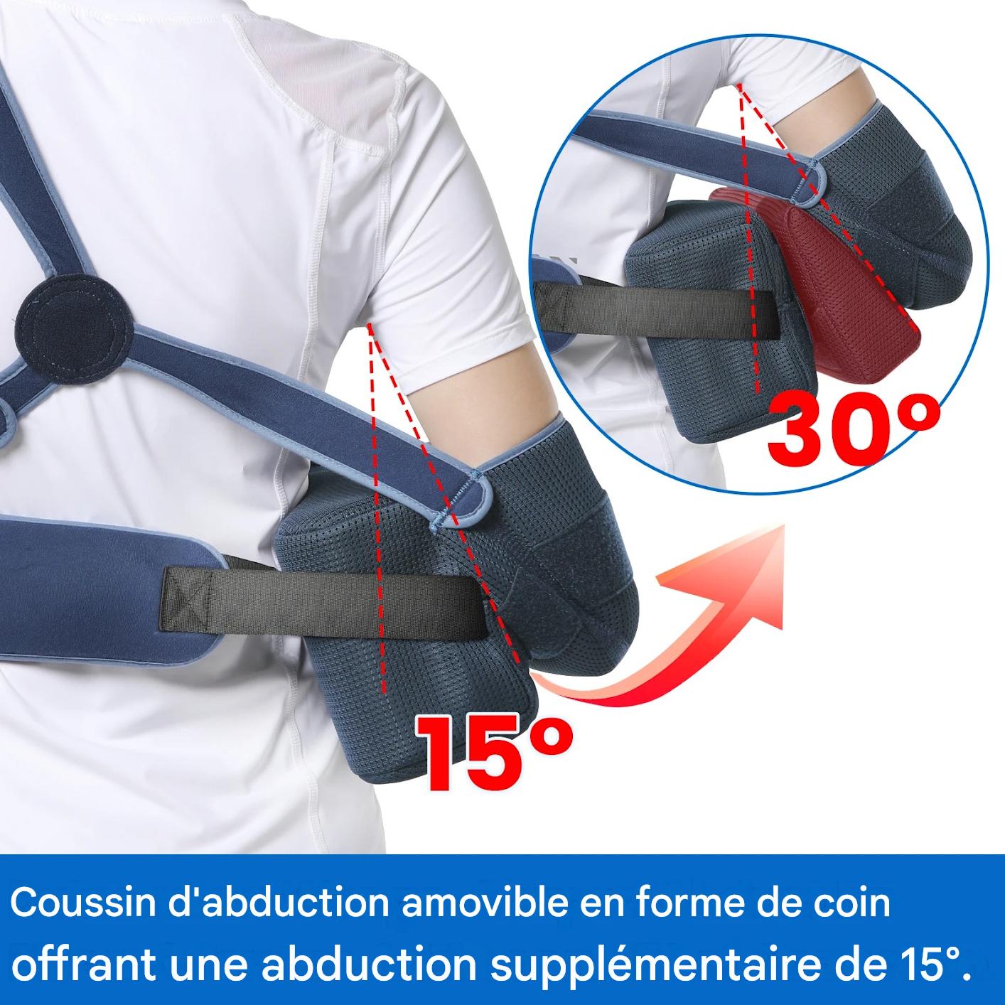 Écharpe d'abduction épaule respirante avec balle de préhension – Image 3