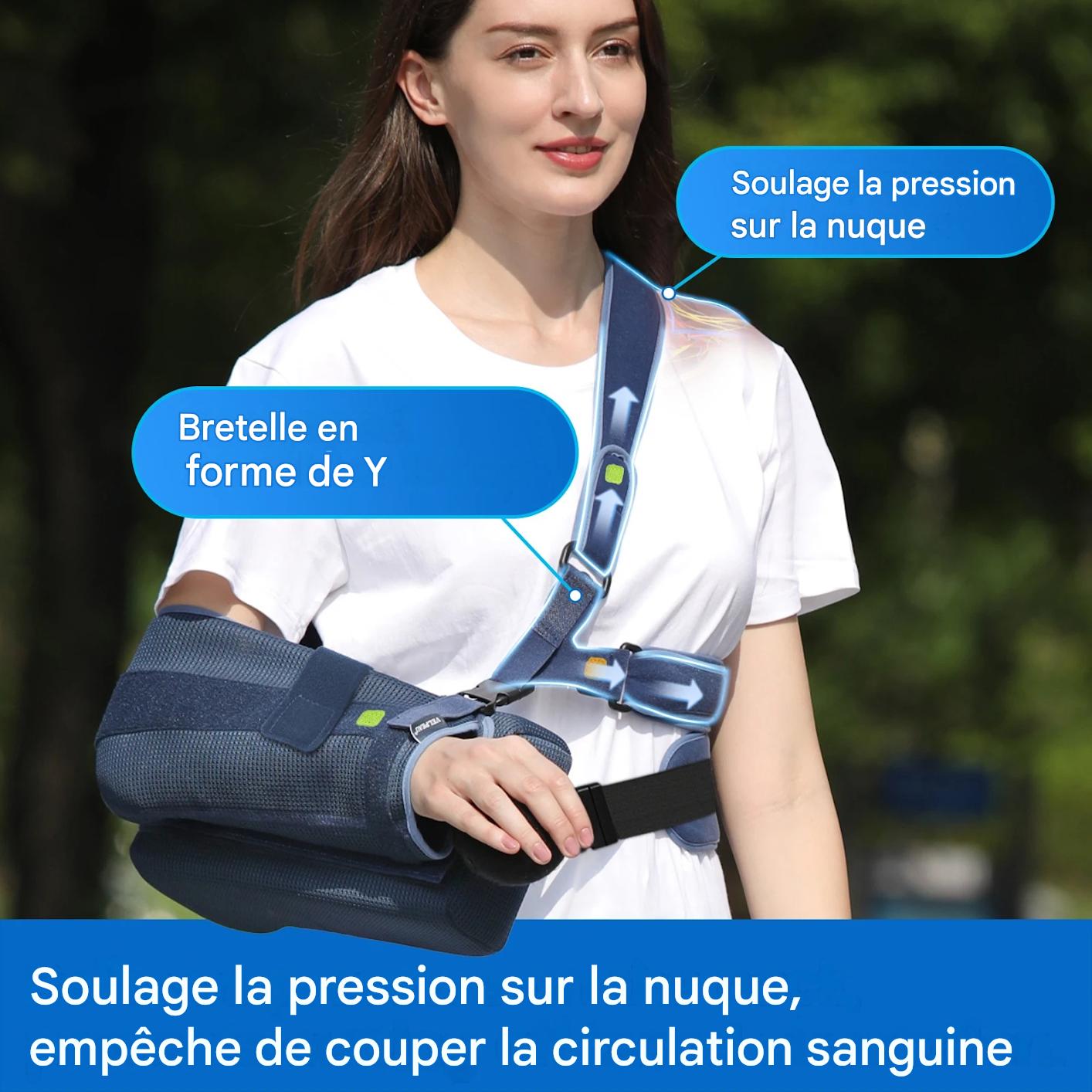 Écharpe d'abduction épaule respirante avec balle de préhension – Image 4
