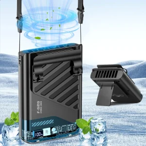 Ventilateur compact fixation clip tour de cou silencieux