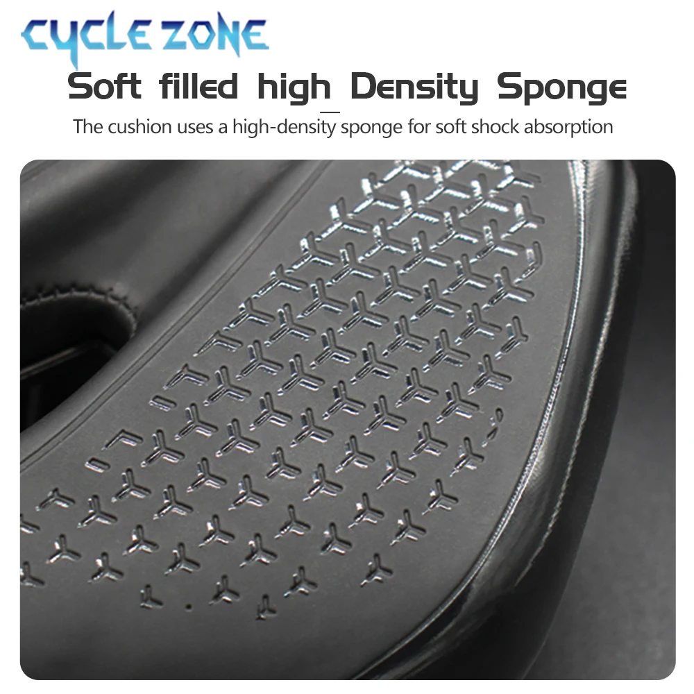 Selle de vélo ergonomique antidérapante cuir PU haute densité – Image 6