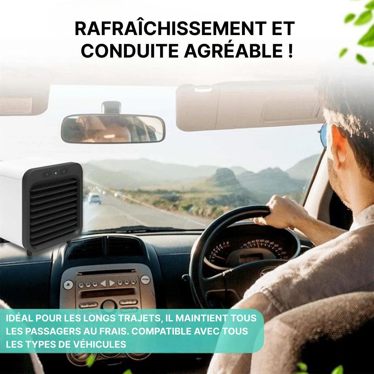 Climatiseur portable USB 3 vitesses autonomie 11h – Image 2
