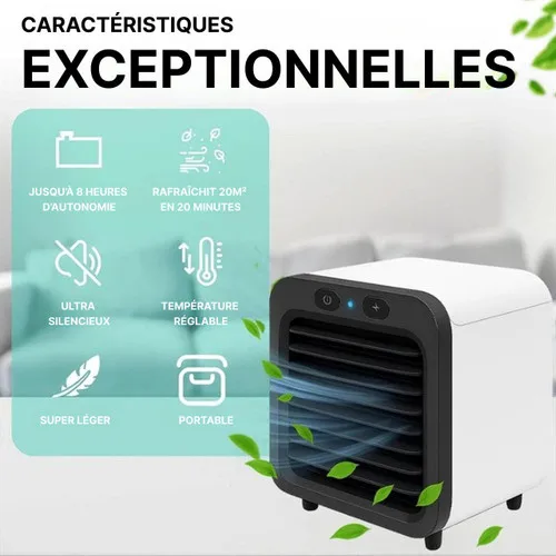 Climatiseur portable USB 3 vitesses autonomie 11h – Image 5