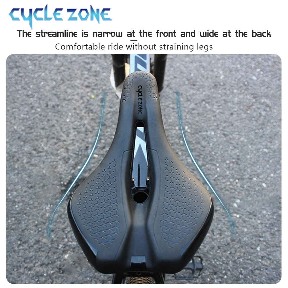 Selle de vélo ergonomique antidérapante cuir PU haute densité – Image 5