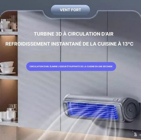Climatiseur mobile rechargeable tactile autonomie 8h – Image 11