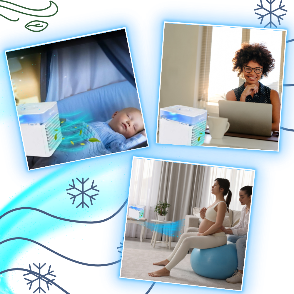 Climatiseur portable filtration avancée lumière d'ambiance – Image 5