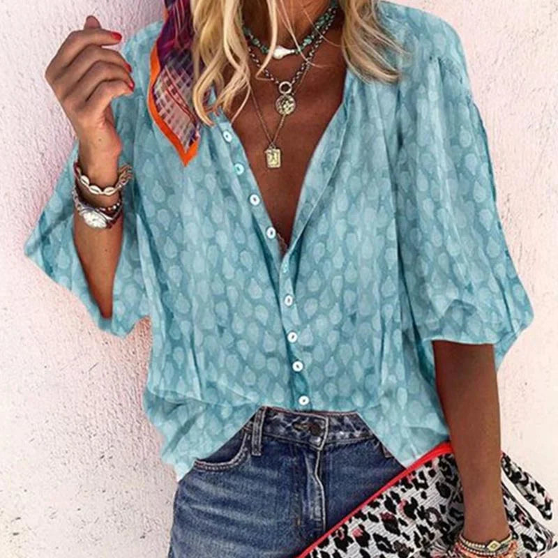 Blouse femme matière fonctionnelle respirante indéformable – Image 2