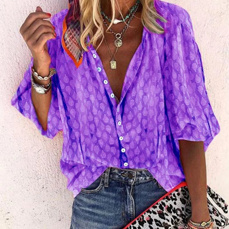 Blouse femme matière fonctionnelle respirante indéformable – Image 4