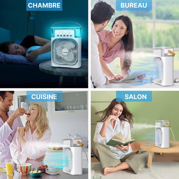 Ventilateur Brumisateur Portable USB 3 Vitesses 600ml – Image 8