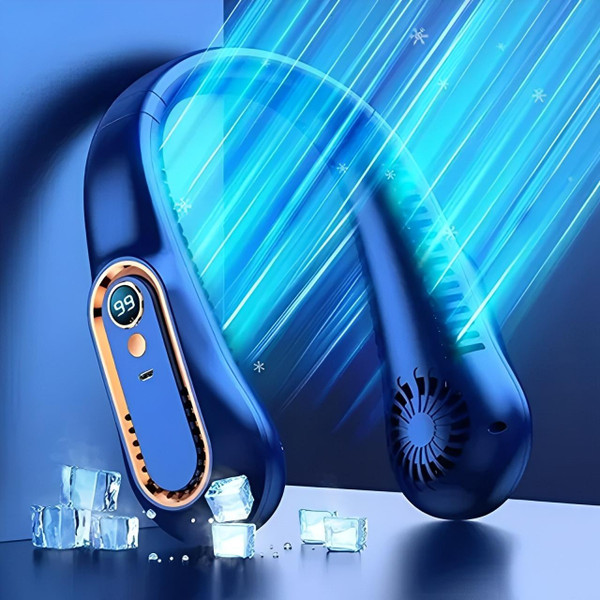 Ventilateur tour de cou rechargeable 12h autonomie USB-C – Image 6