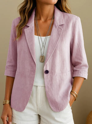 Blazer femme forme structurée élégance décontractée