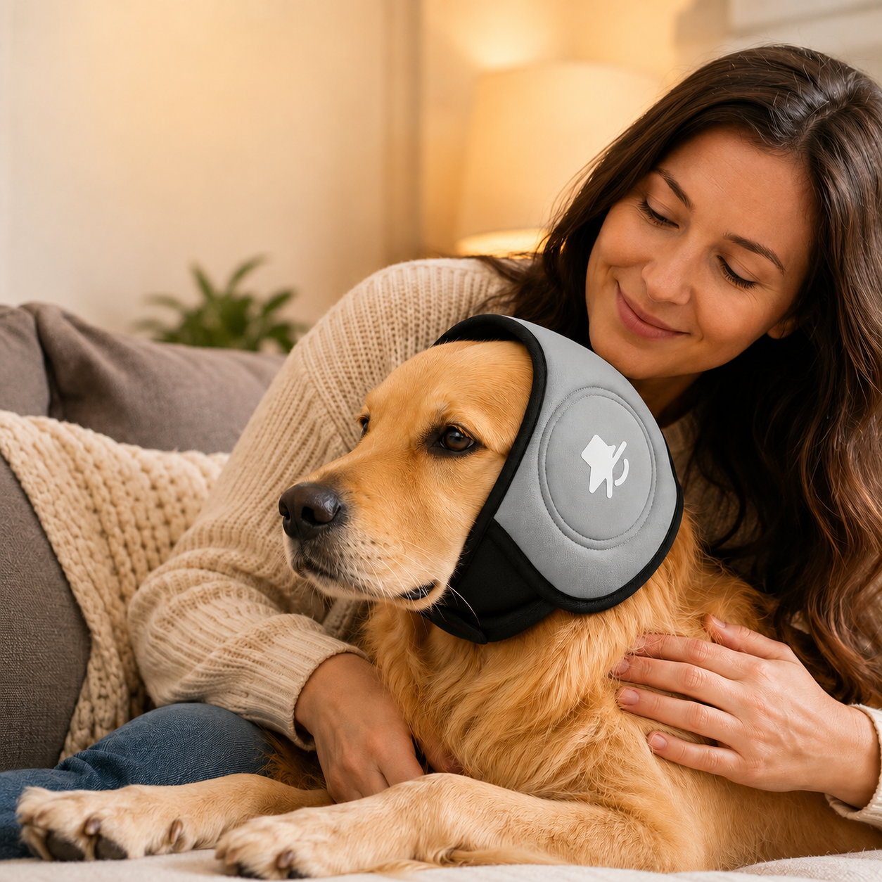 Cache-oreilles pour chien anti-stress rembourrés réglables – Image 5