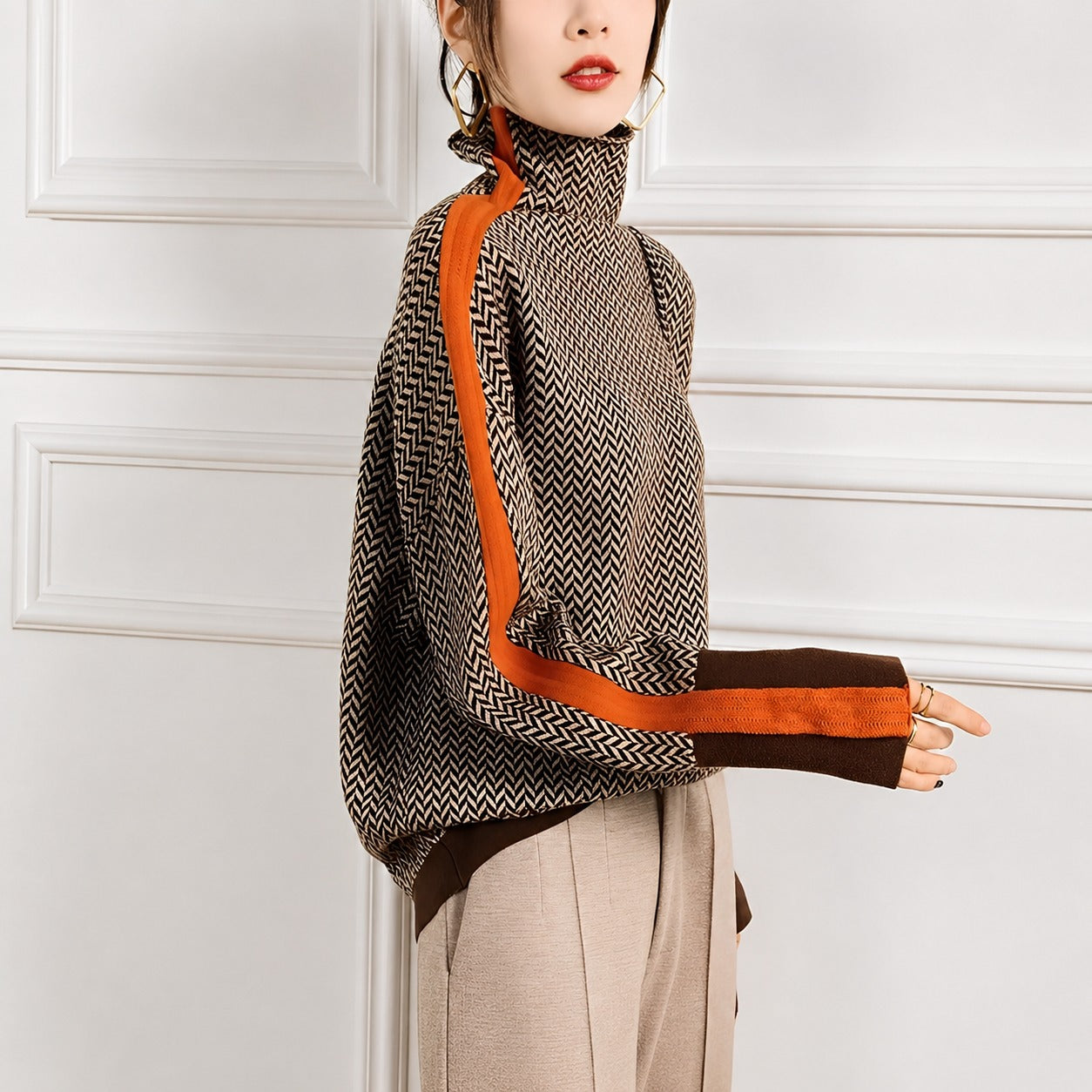 Col roulé femme doux et chaud pour confort durable