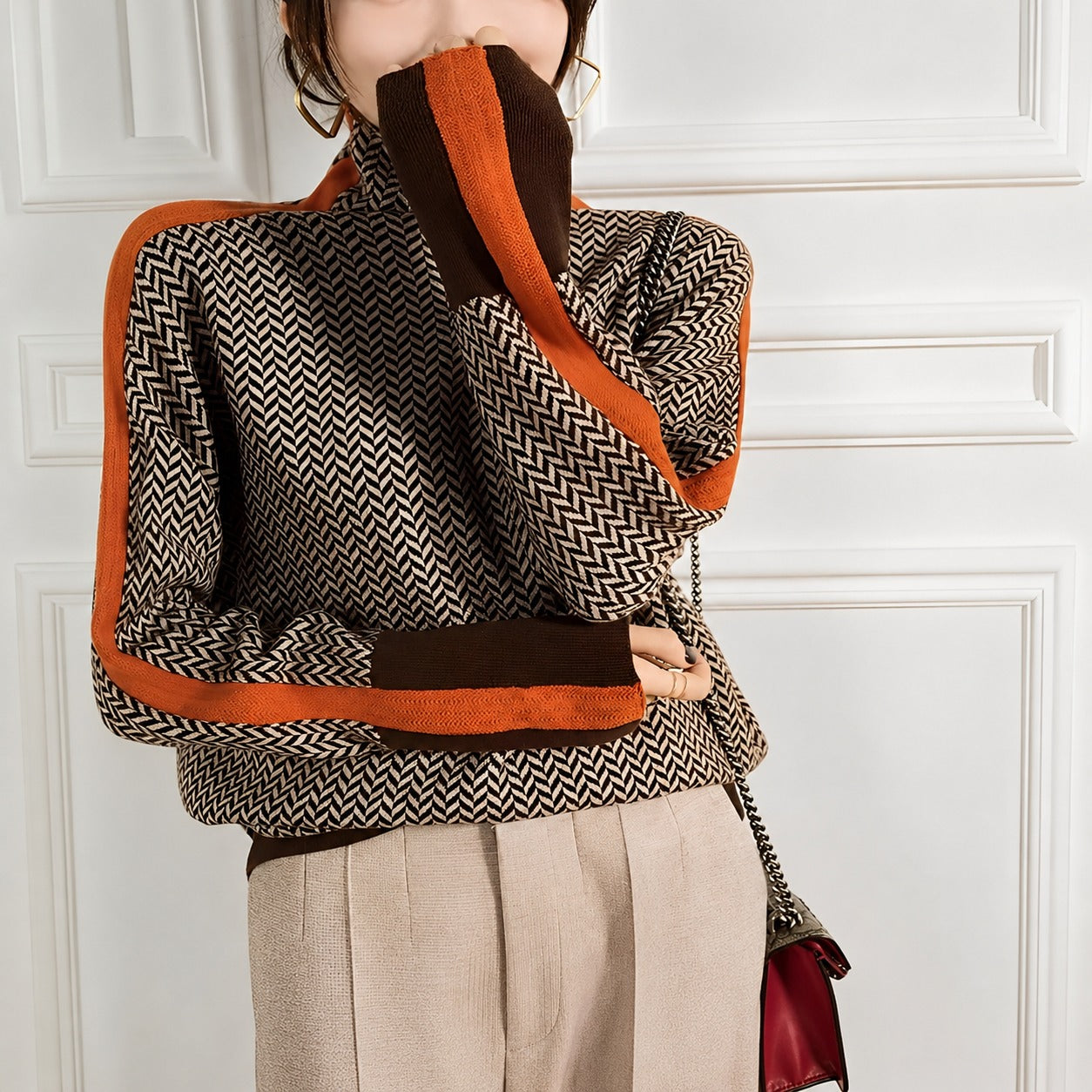 Col roulé femme doux et chaud pour confort durable – Image 4