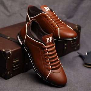 Chaussures homme cuir haut de gamme respirantes et antidérapantes