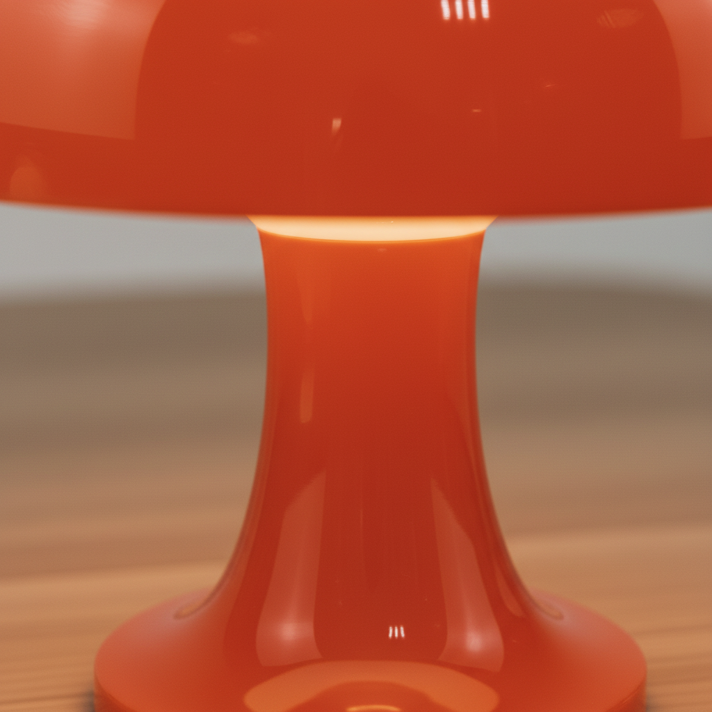 Lampe de table sans fil portable orange brillant 25cm – Image 4