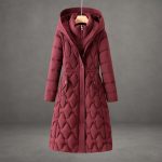 Doudoune femme longue imperméable à capuche