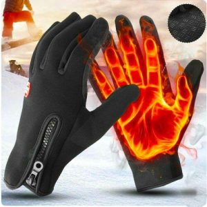 Gants unisexes polaire douce coupe-vent paume texturée