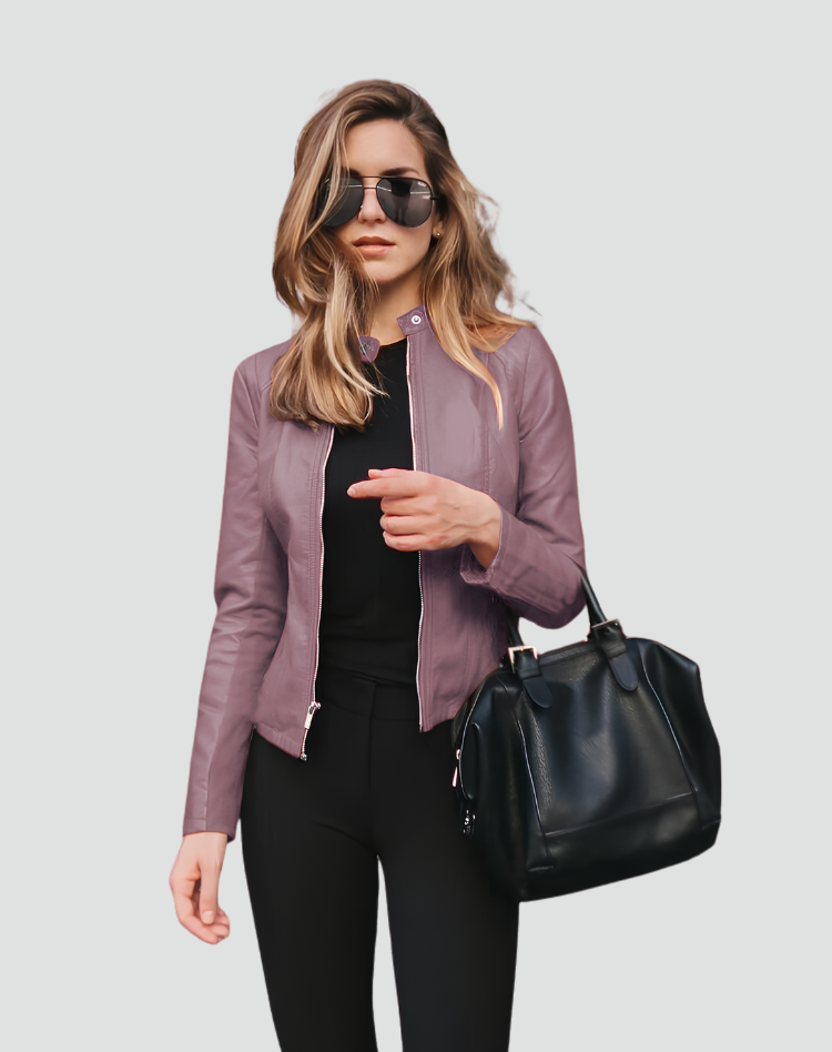 Veste femme similicuir souple coupe cintrée – Image 6
