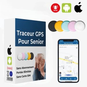 Traceur GPS Senior Étanche IP67 Longue Autonomie
