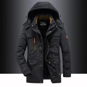 Veste homme hiver isolée imperméable coupe-vent